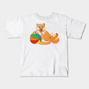 Funny smiling dog Kids T-Shirt